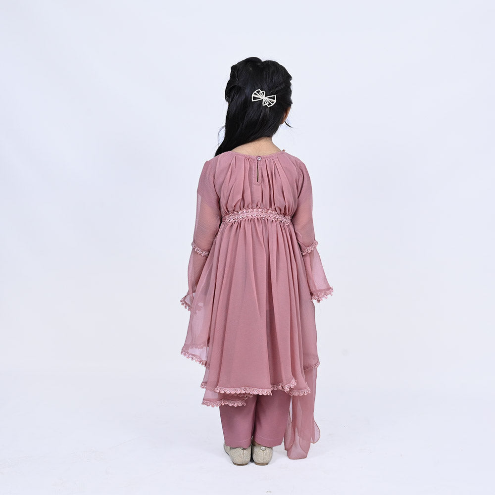 Rose Pink Chiffon Dress