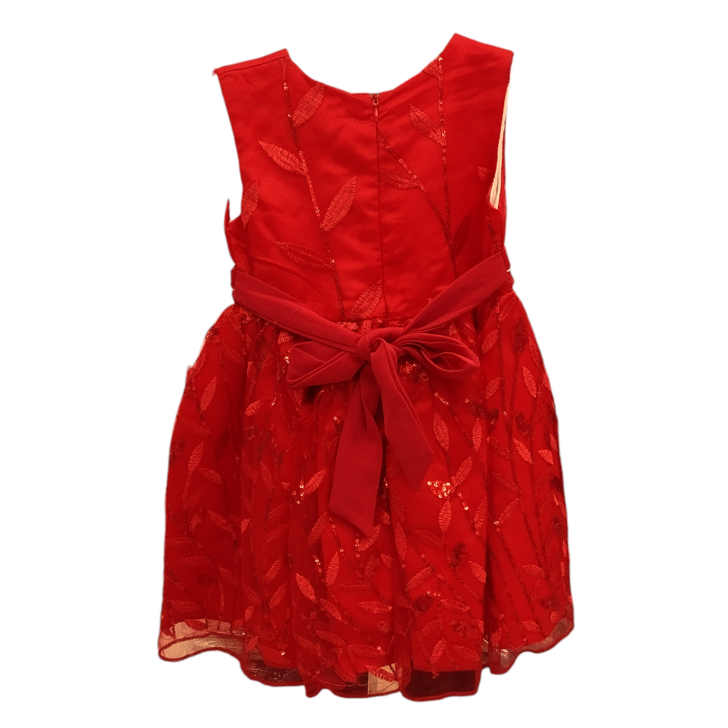 GIRLS FANCY FROCK RED