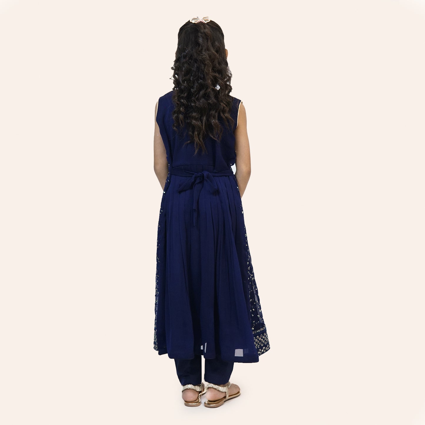 Selina Maxi Frock- Navy blue