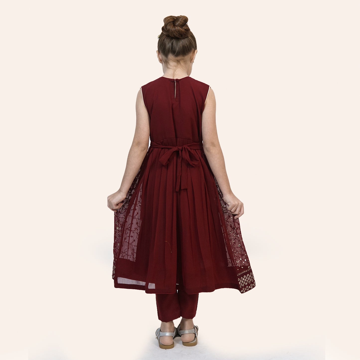 Selina Maxi Frock- Maroon