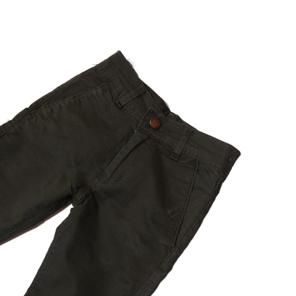 Cotton Chino Pants-Black