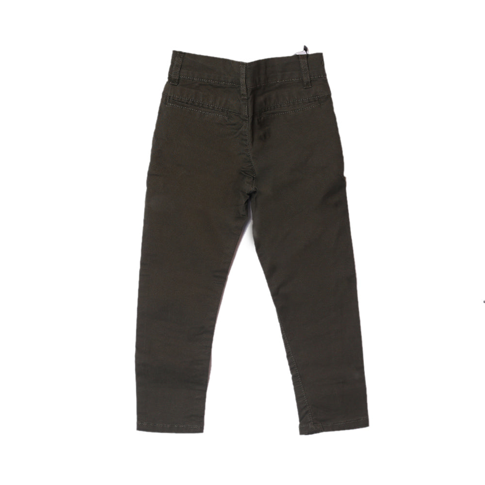 Cotton Chino Pants-Black