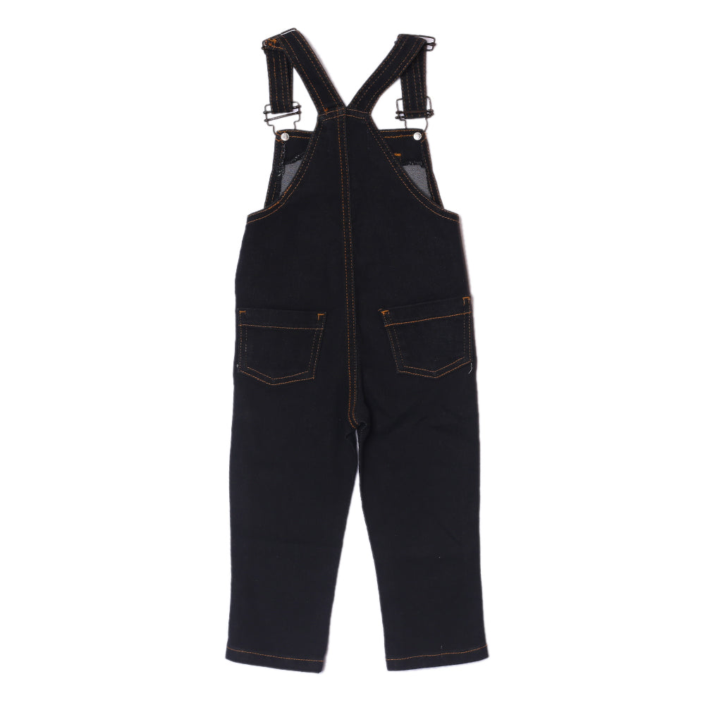 Long Kids Dungaree-Brown