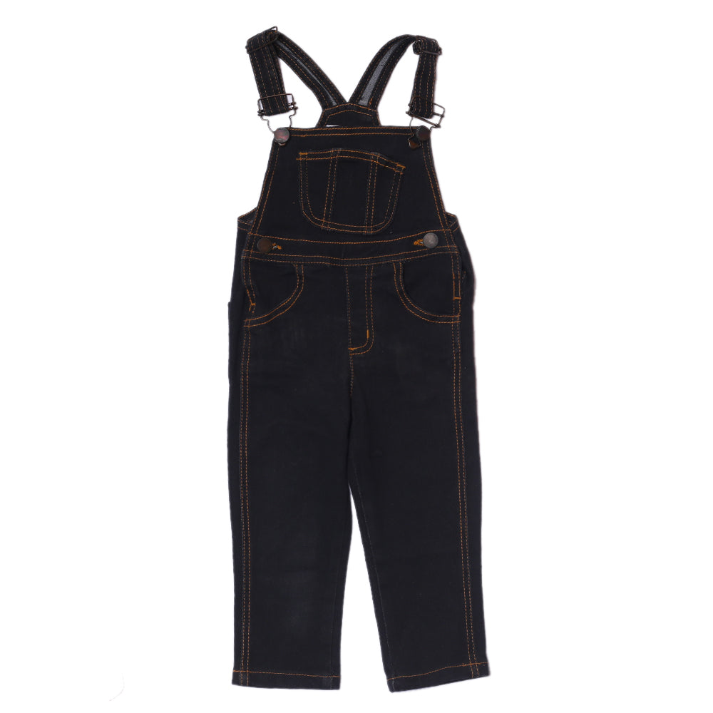 Long Kids Dungaree-Brown