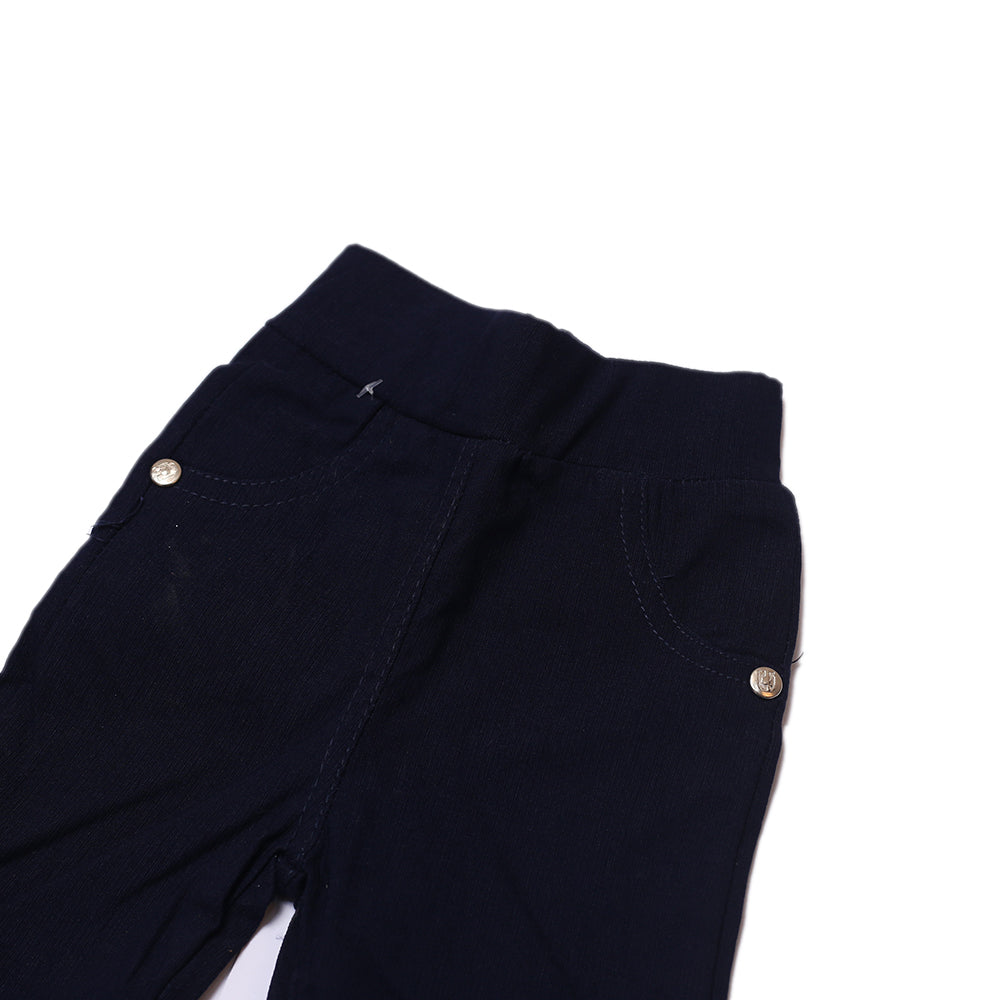 Girls Jeggings Basic-Navy Blue