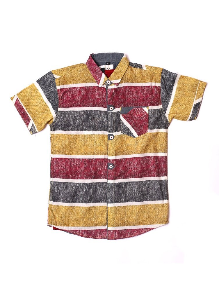 Hawaii Thick Stripes Double Shirt