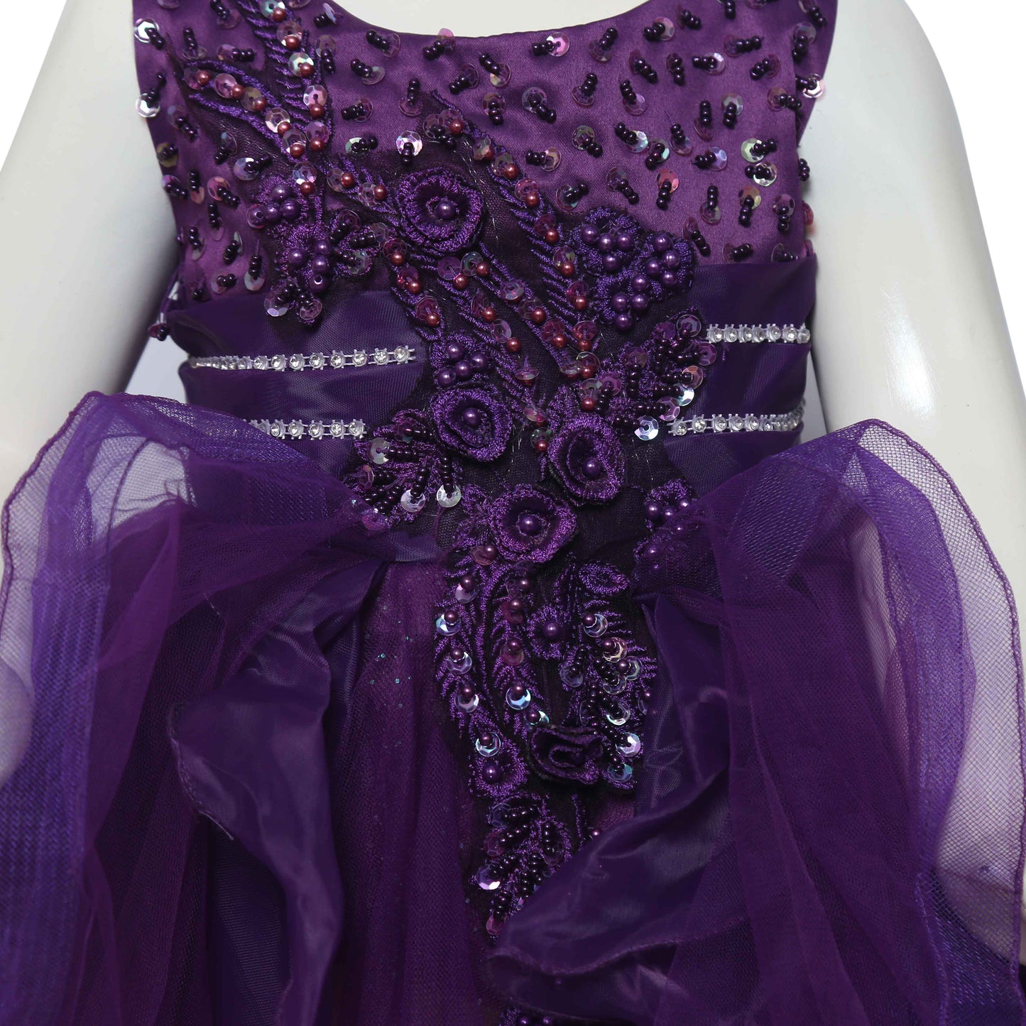 Purple Net Frock