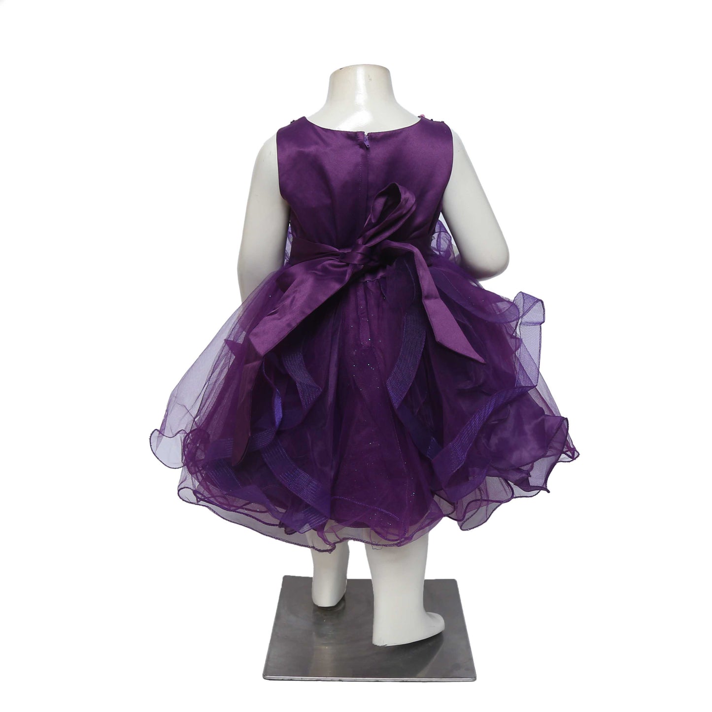 Purple Net Frock