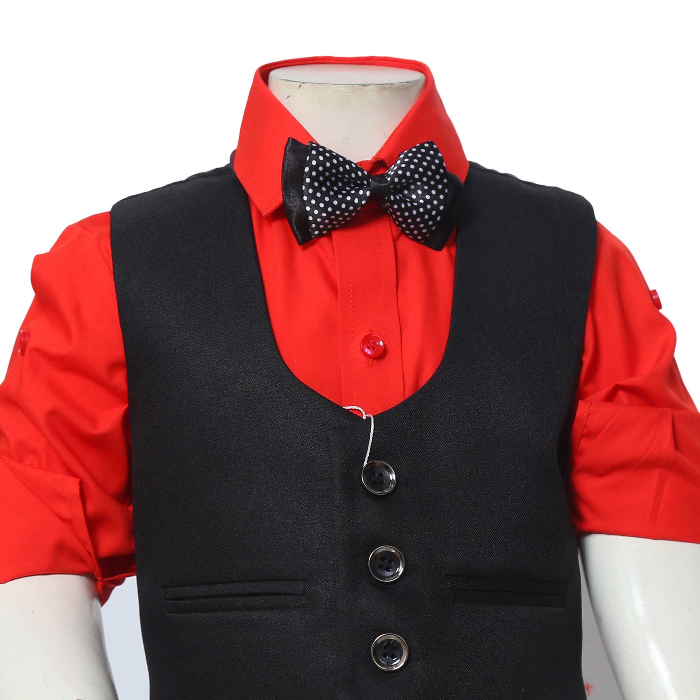 Waist Coat set-Red Shirt