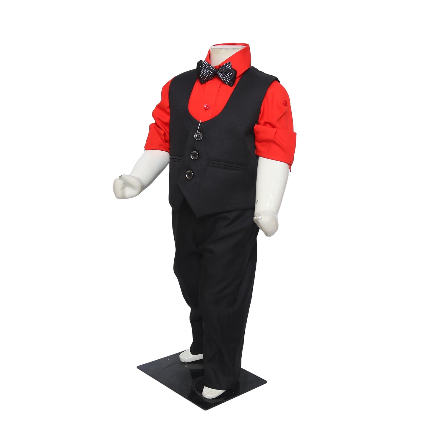 Waist Coat set-Red Shirt